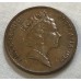 AUSTRALIA 1989 . TWO 2 CENTS COIN . FRILLED NECK LIZARD